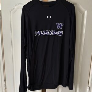 Under Armour Black Long Sleeve Huskies Tee